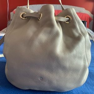 Kate Spade NY Pebbled Leather Drawstring Shoulder bucket bag